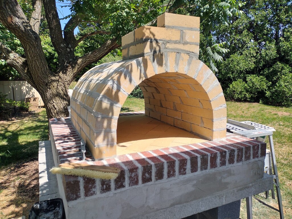 Remove the Foam Oven Form Before Building the Back Wall Mattone