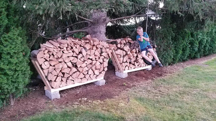 DIY Firewood Rack and Konnor (11)