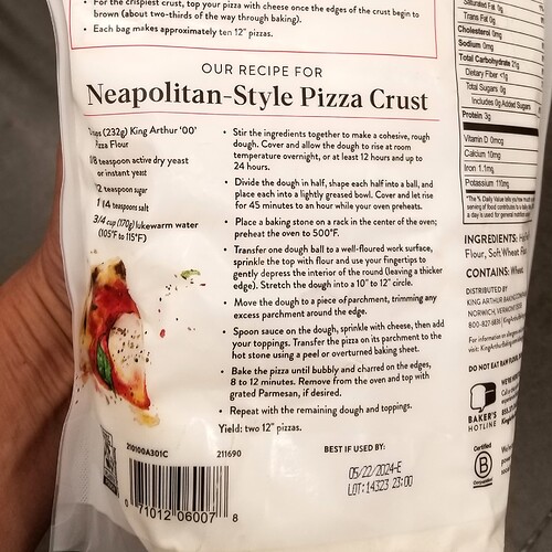 00 Pizza Flour - Neapolitan Pizza Crust Flour - BrickWood Bulletin