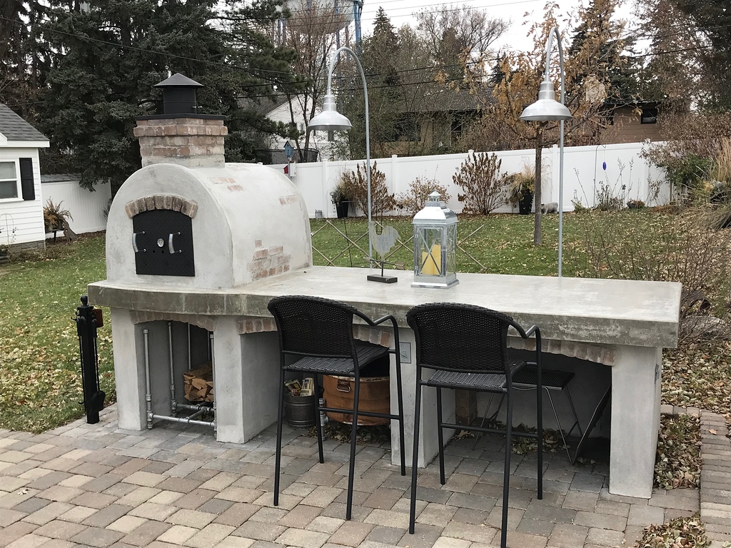 The Anhorn Family Wood-Fired Outdoor Brick Pizza Oven in North Dakota ...