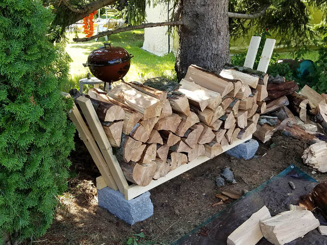 DIY Firewood Rack Almost Done(10)