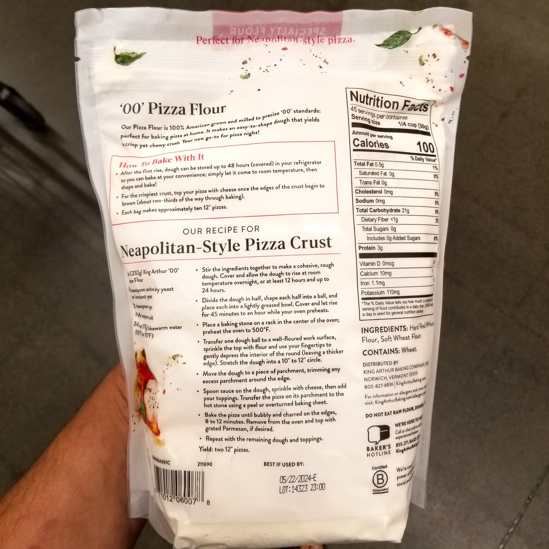 00 Pizza Flour - Neapolitan Pizza Crust Flour - BrickWood Bulletin